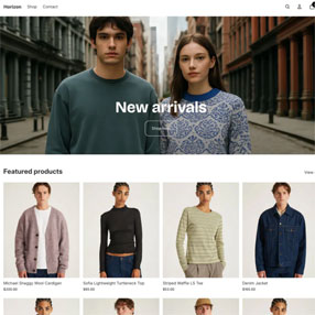 Shopify free theme Horizon